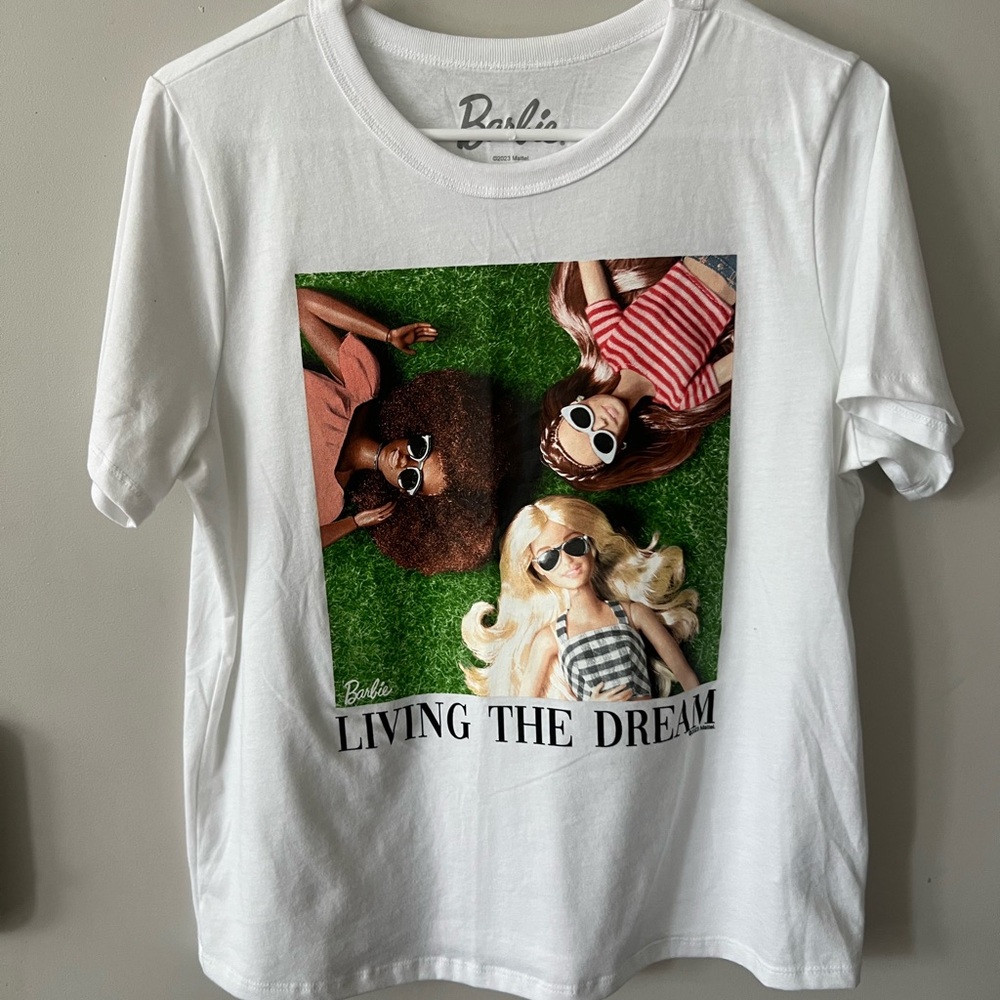 White Barbie Graphic Tee